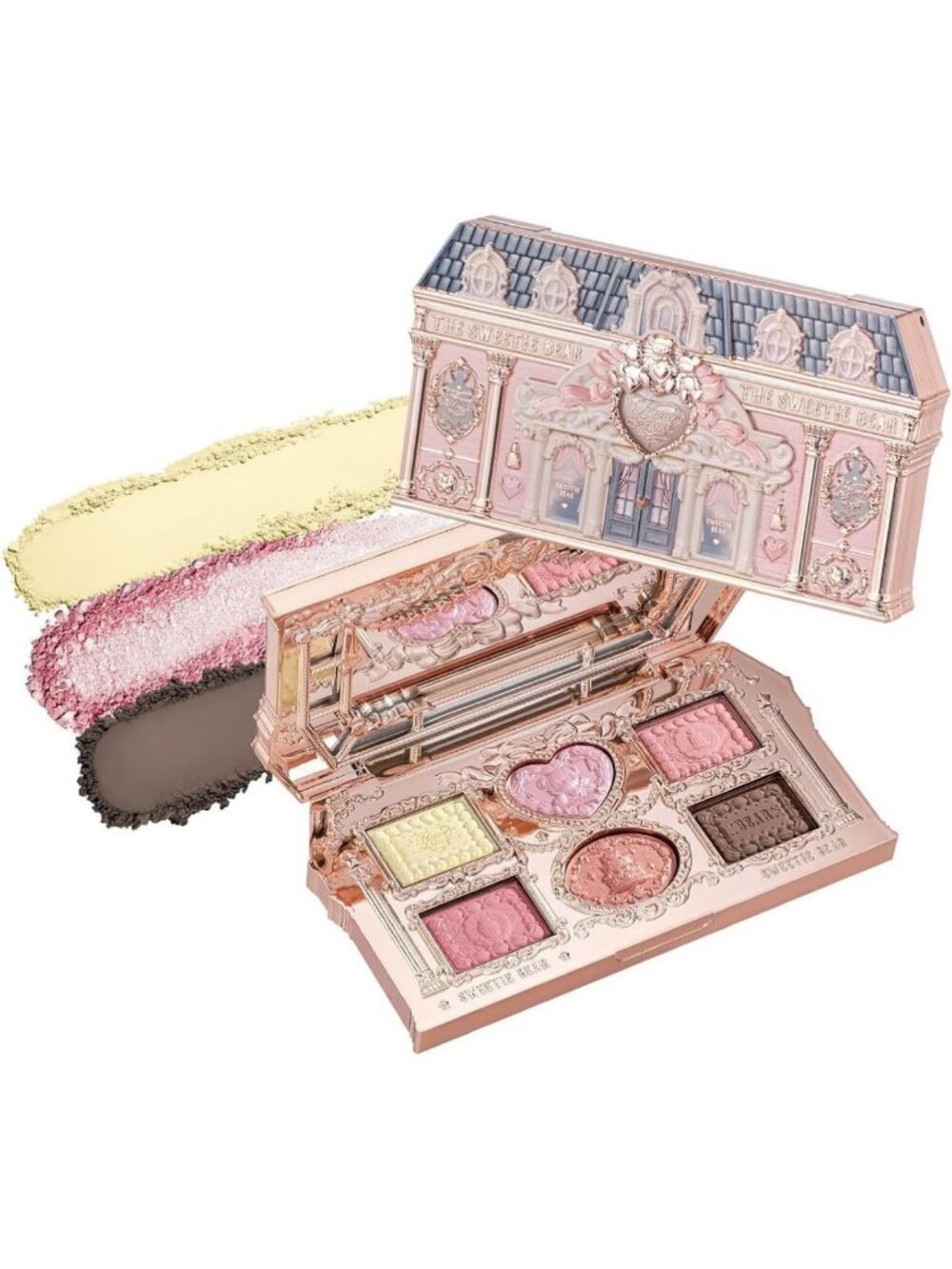 6-Color Soft Pink Peach Makeup Palette | Flower-Inspired Beauty Essentials